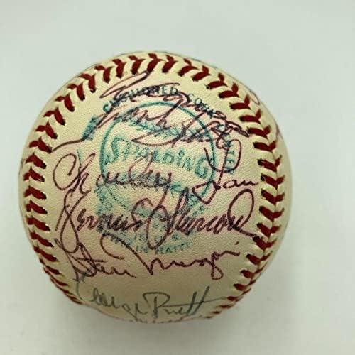 1976. Kansas City Royals tim potpisao je američku ligu bejzbol George Brett PSA - Autografirani bejzbol