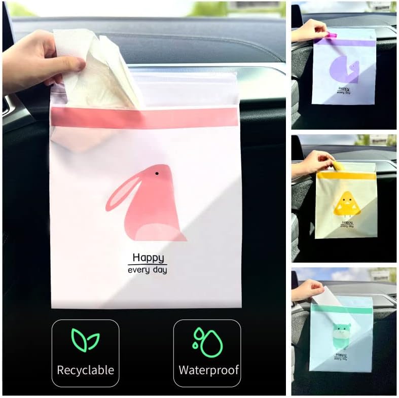 Automobilska vreća za smeće od 45 komada, jednostavna za lijepljenje, jednokratna, čista, nepropusna, praktična, može se koristiti