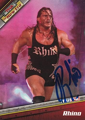 Rhyno Rhino potpisao 2010 TriStar TNA New Era Card 62 ECW WWE Impact Autograph - Fotografije s autogramiranim hrvanjima