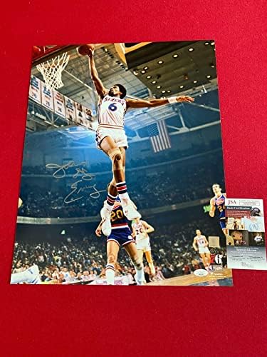 Julius Erving, Autografirani 16x20 fotografija 76'ers - Autografirane NBA fotografije