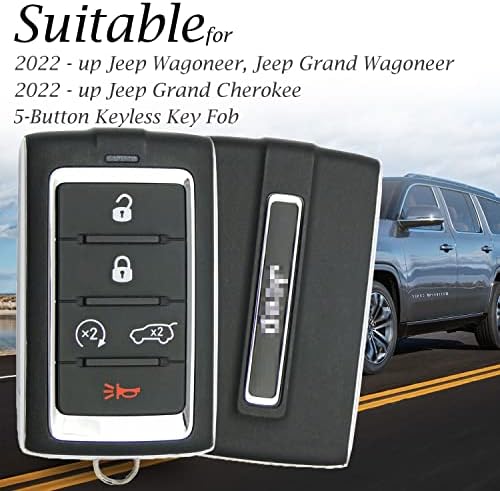 Vitodeco originalna kožna futrola Smart Key FOB kompatibilna s Jeep Wagoneer, Jeep Grand Wagoneer, Jeep Grand Cherokee 2023