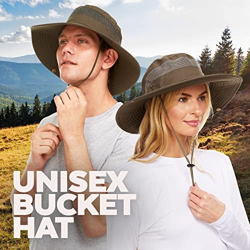Sunčev šešir za muškarce/žene UV zaštita široki boonie šešir za planinarski ribolov safari