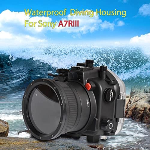 Morske fronte podvodno kućište za Sony A7S III 130ft/40M vodootporna kamera kućišta ronilačke fotografije Kućište