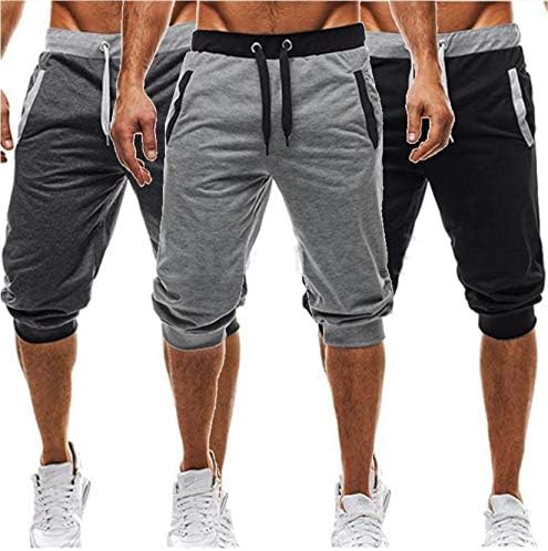Muškarci iz Andongnywell -a izvukli su ljetni elastični struk u teretani Sports kratke hlače Man joggers kratke hlače s džepovima