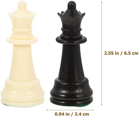 Toyvian 1 Set zamjena Nedostaje šahovski komadi plastični međunarodni šahovski komadi