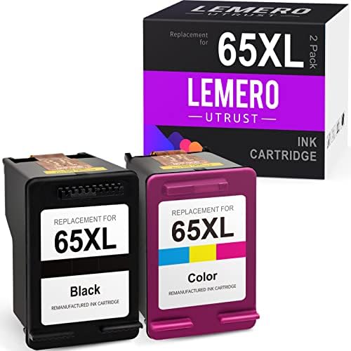 LeMerouTrust obnovljena zamjena za spremnik s tintom za HP 65XL 65 Uporaba uloške za tintu u boji s HP Envy 5052 5055 5058 | HP Deskjet
