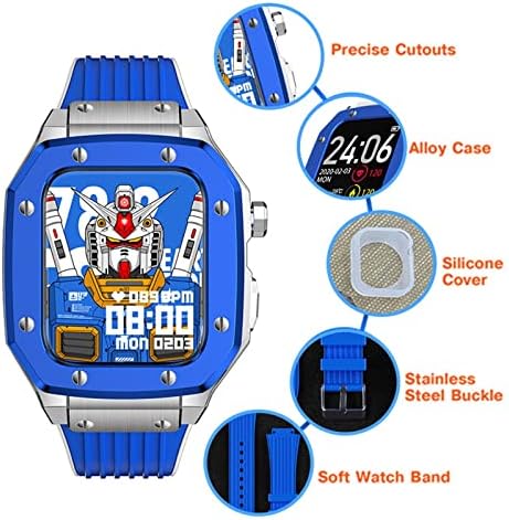 Azanu za Apple Watch Band Series 6 44 mm legura Watch fuse 45 mm 42 mm modifikacija metalnih okvira Modifikacija mod kompleta za iwatch