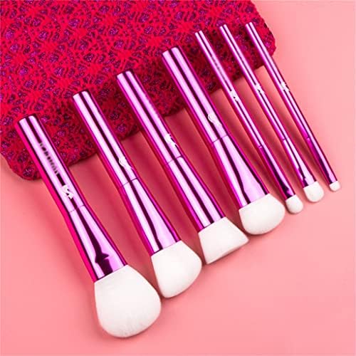 Debela prijenosna ružičasta sintetička kosa make up četkice set-beginner alat za šminku (boja: a, veličina