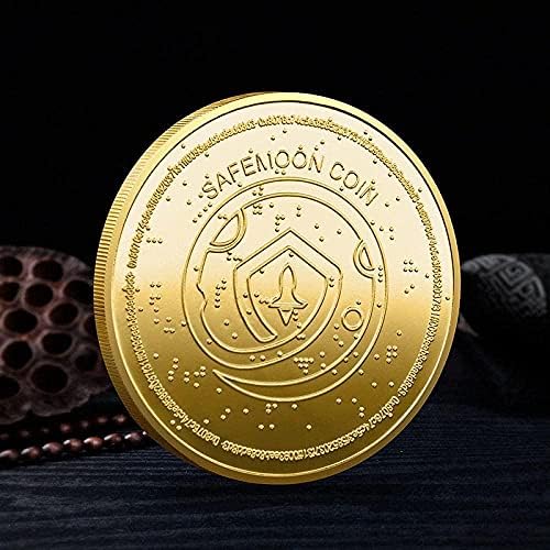 States2pcs Komemorativni kovani zlatni zlarni digitalni virtualni novčić Lucky Coin Cryptocurrency 2021 Ograničeno izdanje Kolekcionarski