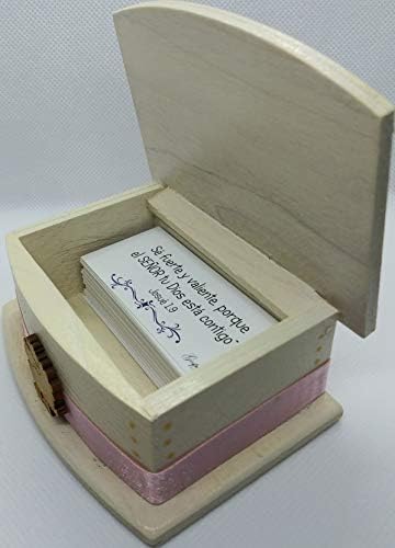 Kršćanski darovi ručno izrađeni Blagoslovi kutija Inspirativno na temelju vjere obećavajuće Sveto pismo dvojezične kartice kutija žena