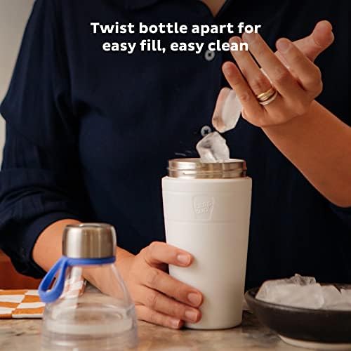 Zadržite originalnu mješovitu toplinsku vodu za višekratnu upotrebu | BPA besplatna plastika, vakuum izolirana putnička čaša s poklopcem