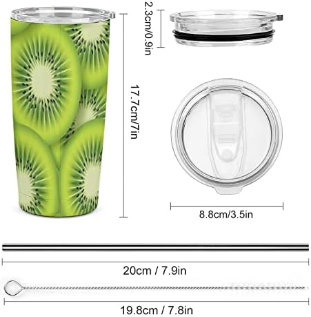 Kivifruit od nehrđajućeg čelika Izolirana boca s vodom Putnička šalica kave za topla i hladna pića