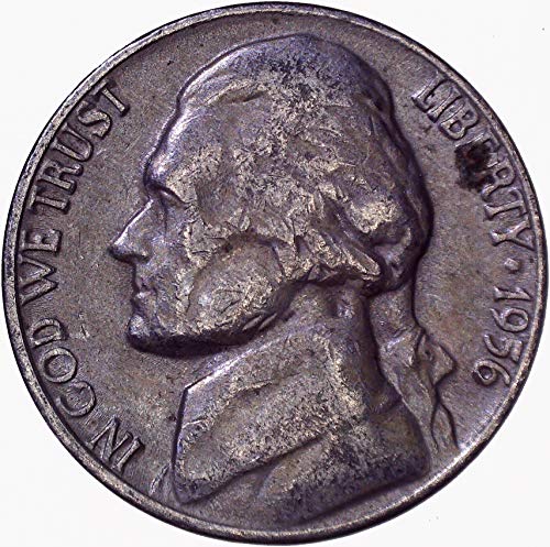 1956. d Jefferson Nickel 5c vrlo fino