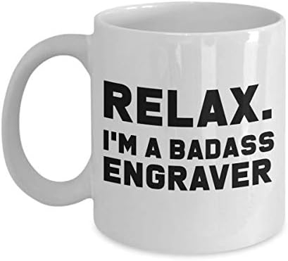 Badass Engraver, poklon za graver, graver za poklon, smiješni graverski poklon, graverska šalica, gravera šalice