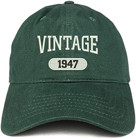 Trgovačka trgovina odjeće Vintage 1947 Izvezeni 76. rođendan opuštena pamučna kapica