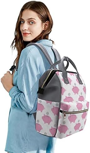 Piggy Bank uzorak pelena s pelenom ruksak stilski majčinstvo multifunkcionalna torba multifunkcionalna vodootporna putovanja dojiranje