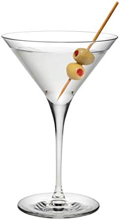 Vintage set od 2 kristalne čaše za martini od 9,75 oz, bez olova, savršen za konzumaciju martinija, Margarita, koktela, staklenog posuđa
