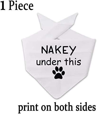 Jxgzso 1 komad smiješni pas bandana Ja sam Nakey ispod ovog psa bandana goli pseći šal