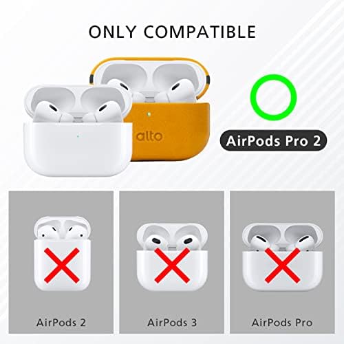 Alto futrola za AirPods Pro 2 s privjesom za ključeve, talijanske kožne poklopce kompatibilnih airpods pro 2. generacija 2022 Žene