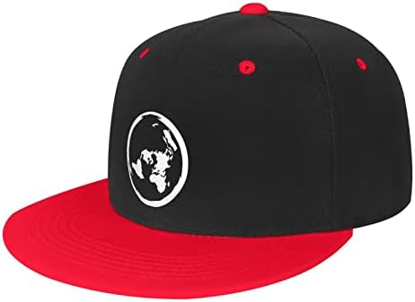 Podesivi snapback šešir za muškarce žene, Zemlja ravna karta unisex hip hop bejzbol kapica kamiona tata kape