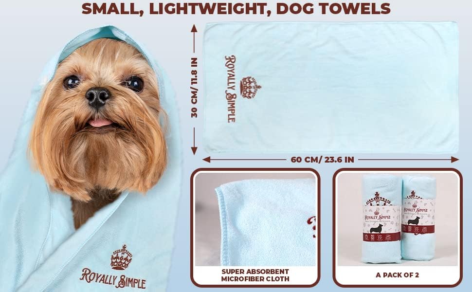 Ručnici za pse od mikrovlakana za sušenje pasa-lagani putni pribor za male pse-mekani ručnici za pse-ručnik za sušenje pasa koji upija