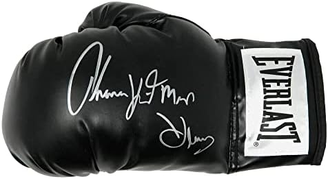 Crna boksačka rukavica s autogramom Thomasa Hearnsa i boksačke rukavice s autogramom Hitmana