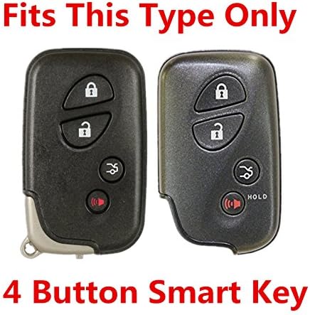 RPKEY Kožni privezak za ključeve sa daljinskim upravljačem bez ključa, zaštitna torbica, kompatibilan s ES350 GS300 GS350 GS430 GS450h