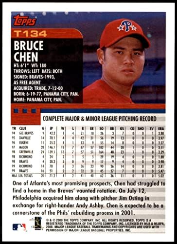 2000 Topps 134 T Bruce Chen Philadelphia Phillies NM/MT Phillies