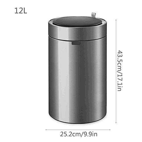Czdyuf 9L/12L smeće Can bez dodira otpadne kante za otpad automatsko otvaranje zatvaranja smeća limenka od nehrđajućeg čelika
