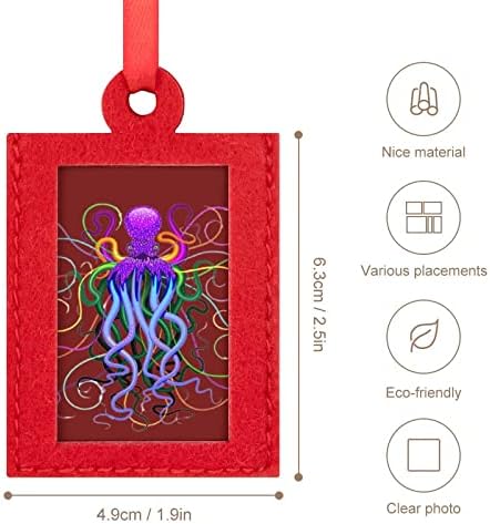 Elegantna obojena elegantna Octopus Mini božićni okvir za slike Okviri Felt viseći okviri za fotografije za vjenčane poklone za zabavu