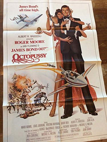 Octopussy, klasični filmski plakat James Bond, presavijen