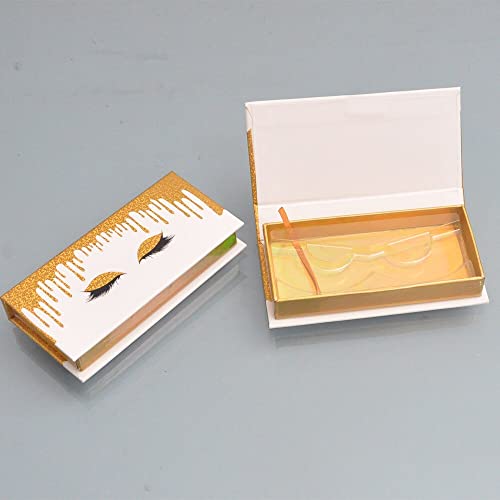 Pakiranje za lažne trepavice crno-bijela kutija 5 Umjetne trepavice 25 mm magnetska kutija za pohranu