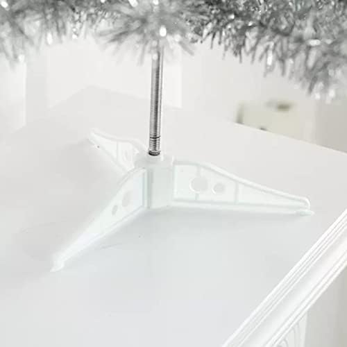 HB 6 'ft Sparking Raskošna preklopna umjetna limata božićno drvce Silver Color 450 Savjeti
