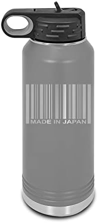 Napravljeno u japanskom barkodu Laser ugravirana boca za vodu prilagodljiva polarna deva od nehrđajućeg čelika sa slamom - puška lagana