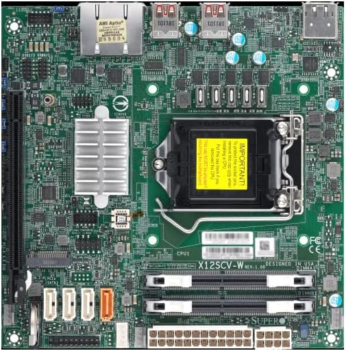 Supermicro MBD-X12SCV-O-O Mini-ITX Server Matična ploča LGA 1200 Intel W480E