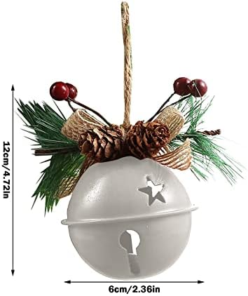 XIOS Božićni ukras 2022 Odmor Viseći metal božićna zvona Jingle Otvorena ukrasna zvona Dekoracija božićnog ukrašavanja i visi kristalni