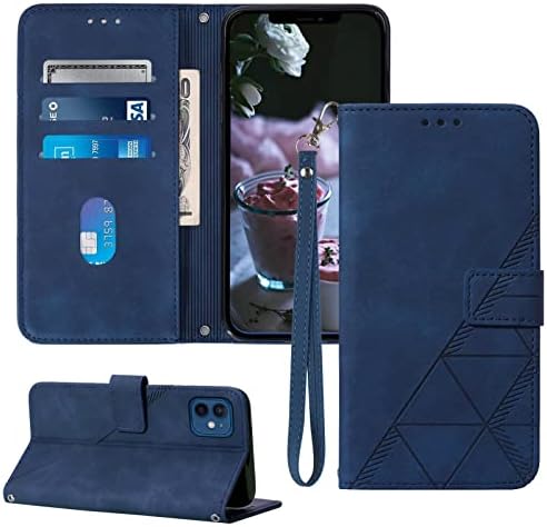 Torbica za telefon 12 Mini torbica-novčanik za iPhone 12 Mini, [Stalak] [Remen za ručni zglob] [Utora za iskaznice] Unutarnja zaštitna