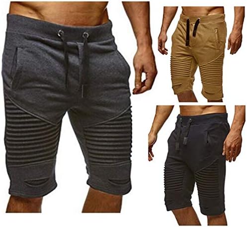 Andongnywell muške teretane treninge kratke hlače za trening trening jogger vitke kratke hlače s džepovima