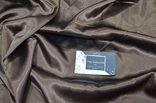 Obogaćujuće pakiranje od 10 metara satenske tkanine luksuzna vjenčana tkanina širine 42 inča saten za podstavu svila za haljine satenska