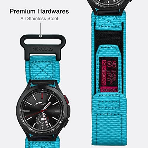 Nereides Band kompatibilan sa Samsung Galaxy Watch 5 Pro 45 mm/ Watch 4 i 5 40 mm 44 mm/ sat 4 klasični 42 mm 46 mm, 20 mm, robusni