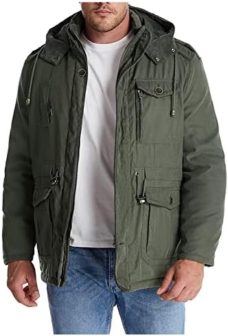 ADSSDQ Kožna jakna za muškarce, u trendu izlazak zime plus kaputa muškaraca dugih rukava srednja jakna od vjetroelektrane4