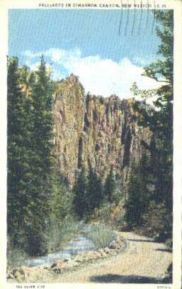 Kanjon Cimarron, razglednica New Mexico
