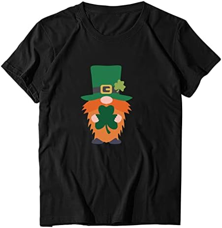 Majice za Dan svetog Patrika za žene koje vole zabavnu Irsku košulju s okruglim vratom Plus veličine za zabave