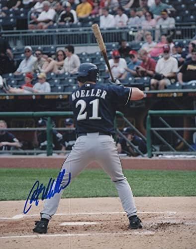 Chad Moeller Milwaukee Brewers potpisali su Autografirani 8x10 fotografija s COA