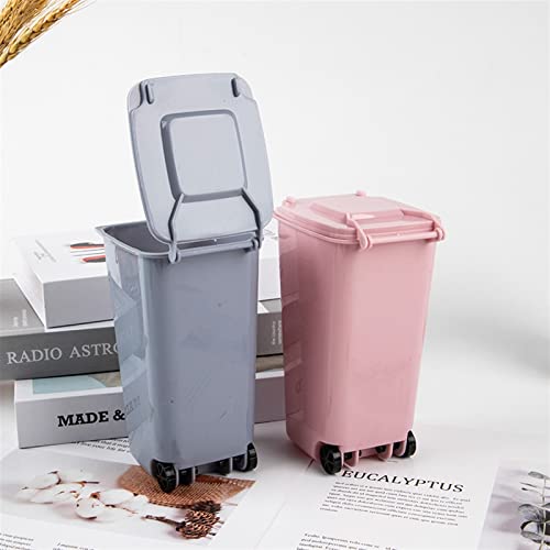 Allmro Malo smeće Can Mini Desktop smeće kante plastične kante za otpad s poklopcem za čišćenje kućanstva
