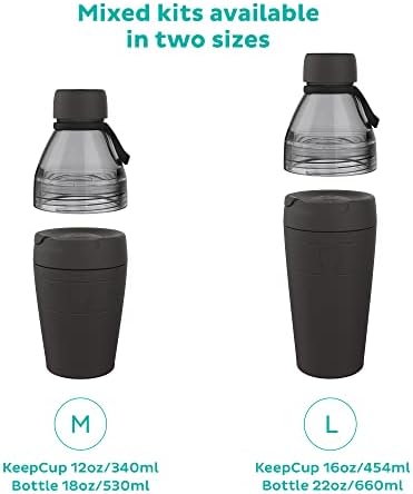 KeepingCup Helix Mješoviti komplet | Pomiješani od nehrđajućeg čelika i plastične otvorene šalice na kupu za višekratnu upotrebu |