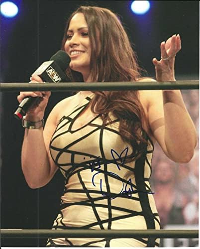 Dashi Gonzalez potpisao je AEW 8x10 Fotografija 2 Kuret Fuentes WWE - Autographd Wrestling Photos