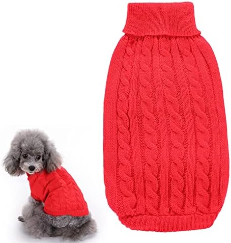 JxInLodgeg Dog džemperi za kućna odjeća meka traka zadebljanje pletiva bez rukava Toplo štene odjeće male pse pletene košulje hladno