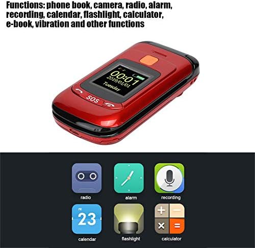 DPOFIRS 2G otključani seniorski flip mobitel s 2,4 inčnim zaslonom i punim glasom, stariji osnovni mobitel za starije, djecu i odrasle