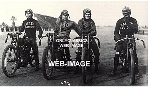 Samo Classics 1919 Harley Davidson Motociklistička utrka Ascot 8x12 utrke za utrku posade fotografije
